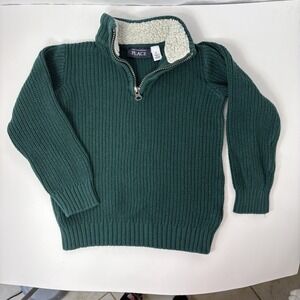 The Children's Place Toddler Boys Sherpa Lined Half-Zip Knit‎ Sweater - 4T